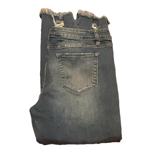 KanCan Signature Low Rise Ankle Skinny Jeans Women’s Size 32  Distressed Hem - Picture 5 of 8